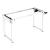 Höhenverstellbares Tischgestell Kirkkonummi 135x55cm Weiß [pro.tec]
