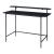 Birou negru 120x55 cm cu etajeră superioară Samnanger