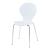 Esszimmerstuhl Etne 4er Set Weiß mit Chromfarben [en.casa]