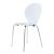 Esszimmerstuhl Etne 4er Set Weiß mit Chromfarben [en.casa]