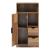 Badezimmerschrank Namsskogan 100x50x25cm Walnussoptik [en.casa]