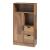 Badezimmerschrank Namsskogan 100x50x25cm Walnussoptik [en.casa]