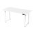 Birou reglabil electric Kirkkonummi 160x75 cm, alb, cu memorie