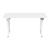Birou reglabil electric Kirkkonummi 160x75 cm, alb, cu memorie