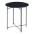 Beistelltisch Ödeshög mit Glasplatte 45xØ42cm Schwarz [en.casa]