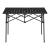 Masă pliantă de camping Castilenti din aluminiu, neagră, 94x55x68 cm