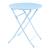 Masă pliantă de grădină din oțel, 71x62 cm, albastru deschis