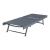 Șezlong de grădină Baragiano, reglabil, aluminiu, gri închis, 197 cm