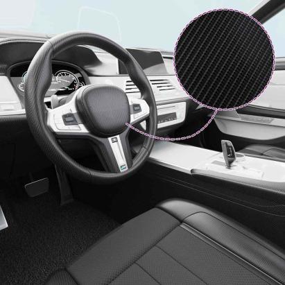 Folii auto 4D, 2 buc., negru, 100x150 cm + 50x150 cm GartenMobel Dekor