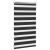 Jaluzea Zebră 50,9x100 cm Lățime material 46,7 cm negru GartenMobel Dekor