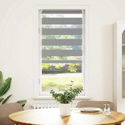 Jaluzea Zebră 60,9x120 cm Lățime material 56,7 cm gri GartenMobel Dekor