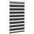 Jaluzea Zebră 70,9x120 cm Lățime material 66,7 cm negru GartenMobel Dekor