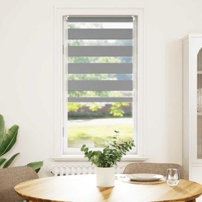 Jaluzea Zebră 80,9x150 cm Lățime material 76,7 cm gri GartenMobel Dekor