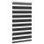 Jaluzea Zebră 90,9x150 cm Lățime material 86,7 cm negru GartenMobel Dekor