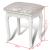Taburet pentru dressing, alb crem, material textil GartenMobel Dekor