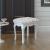 Taburet pentru dressing, alb crem, material textil GartenMobel Dekor