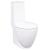 Toaletă, alb, ceramică, flux de apă în spate GartenMobel Dekor
