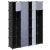 Dulap modular 14 compartimente alb și negru 37 x 146 x 180,5 cm GartenMobel Dekor