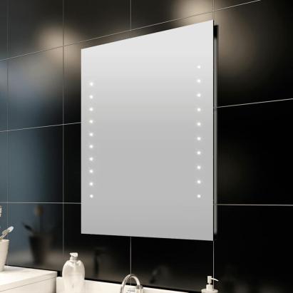 Oglindă de baie de perete, cu lumini LED, 60 x 80 cm（L x î) GartenMobel Dekor