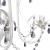 Lampă de plafon suspendată, cristal, candelabru alb elegant GartenMobel Dekor