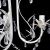 Lampă de plafon suspendată, cristal, candelabru alb elegant GartenMobel Dekor