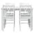 Set mobilier de bucătărie, 5 piese, alb   GartenMobel Dekor