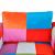 Fotoliu cub, picioare cromate, model Patchwork, material textil  GartenMobel Dekor