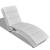 Șezlong de masaj, alb, piele ecologică GartenMobel Dekor