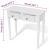 Masă de toaletă tip consolă cu două sertare, alb GartenMobel Dekor