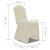 Husă de scaun elastică, 6 buc., crem GartenMobel Dekor