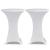 Husă de masă cu picior Ø80 cm, 2 buc., alb, elastic GartenMobel Dekor