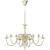 Candelabru alb de metal în stil antic 8 x becuri E14 GartenMobel Dekor