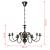 Candelabru alb de metal în stil antichizat, 8 x becuri E14 GartenMobel Dekor