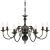 Candelabru alb de metal în stil antichizat, 8 x becuri E14 GartenMobel Dekor