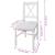 Scaune de bucătărie, 4 buc., alb, lemn de pin GartenMobel Dekor