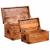 Set cufere de depozitare, 2 piese, lemn mango nefinisat  GartenMobel Dekor