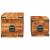 Set cufere de depozitare, 2 piese, lemn mango nefinisat  GartenMobel Dekor