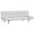 Canapea extensibilă 2 perne, piele artificială, reglabil, crem  GartenMobel Dekor