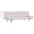 Canapea extensibilă 2 perne, piele artificială, reglabil, crem  GartenMobel Dekor