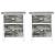 Noptieră cu 2 sertare, 2 buc, gri și alb  GartenMobel Dekor