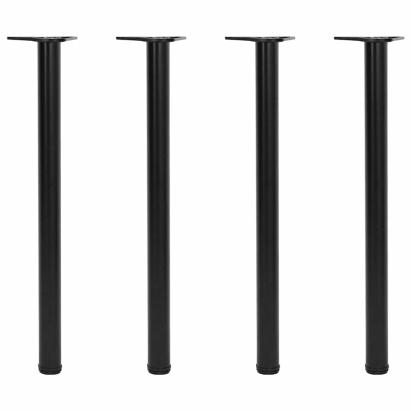 Picioare de masă reglabile în înălțime, 870 mm, negru, 4 buc. GartenMobel Dekor