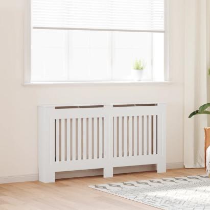 Mască de calorifer, dulap radiator, alb, 152 cm, MDF GartenMobel Dekor