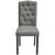 Scaune de sufragerie, 4 buc. gri material textil GartenMobel Dekor