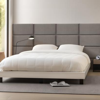 Wandkissenset Carpino 3-tlg. Samt 60x30 cm Dunkelgrau [neu.haus]