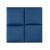 Wandkissenset Carpino 4-tlg. Samt 30x30 cm Navyblau [neu.haus]