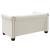 Canapea Chesterfield cu 2 locuri, piele artificială, alb  GartenMobel Dekor