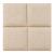 Wandkissenset Carpino 4-tlg. Textil 30x30 cm Beige [neu.haus]