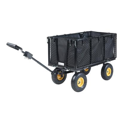 Cărucior de transport Corropoli 112x51 cm, max. 550 kg, negru/galben