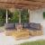Set mobilier grădină cu perne, 5 piese, lemn masiv de tec GartenMobel Dekor