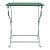 Masă pliabilă de grădină din oțel 45x40x40 cm verde [en.casa]